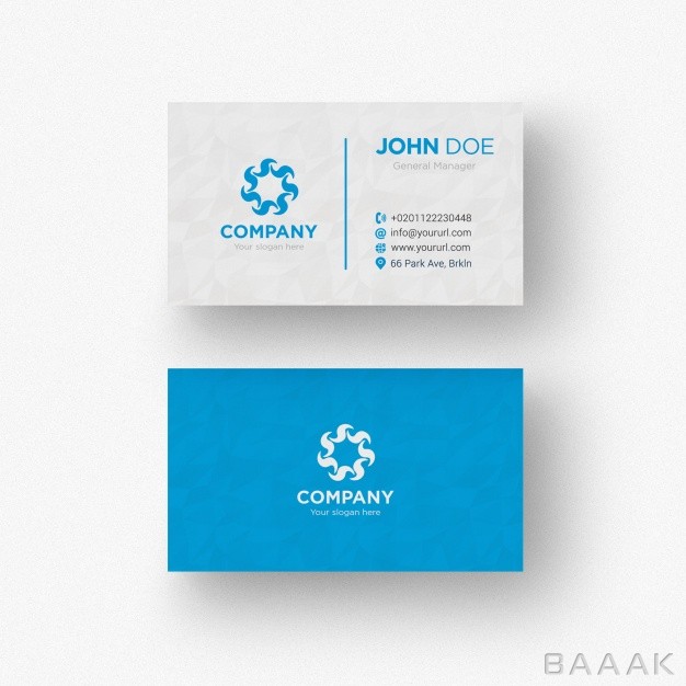 کارت-ویزیت-مدرن-و-جذاب-Blue-white-business-card_1239056