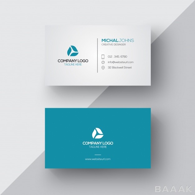 کارت-ویزیت-خاص-Blue-white-business-card_1200086