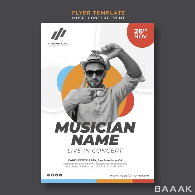 تراکت-خاص-و-خلاقانه-Flyer-template-live-concert_256442606