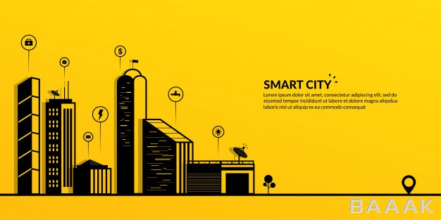 بنر-جذاب-Smart-city-with-connected-metropolis-banner_341483857
