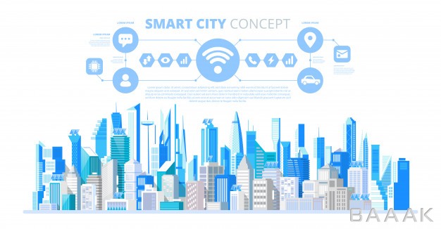 آیکون-مدرن-Smart-city-with-smart-services-icons_588087128