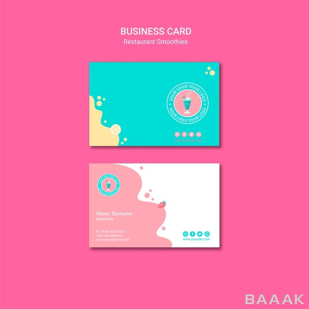 کارت-ویزیت-جذاب-Smoothie-restaurant-business-card-template_6146263