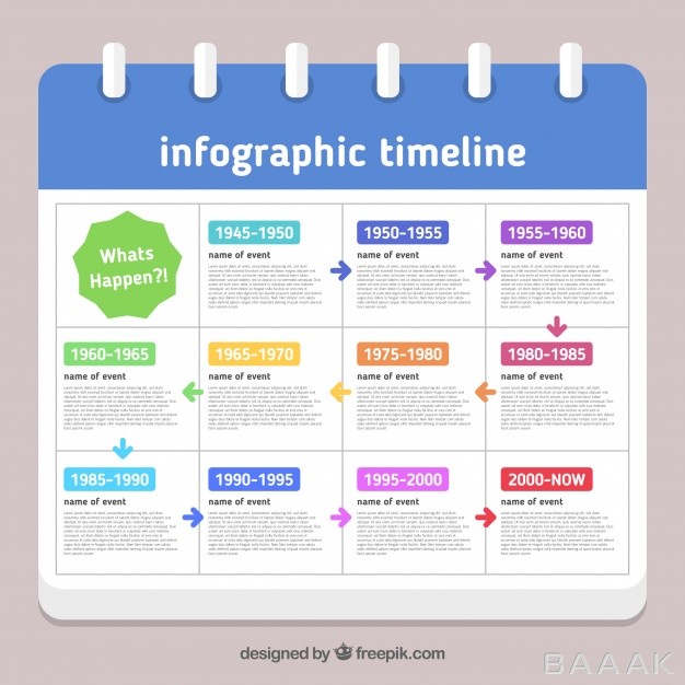 اینفوگرافیک-خاص-و-مدرن-Infographic-timeline-design-calendar-style_1366783