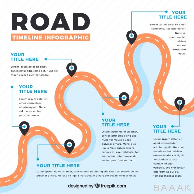اینفوگرافیک-خاص-و-خلاقانه-Infographic-timeline-with-road-concept_2487855