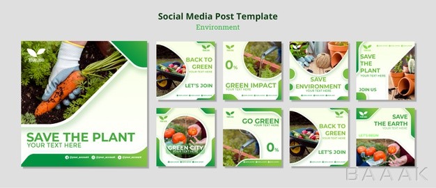 شبکه-اجتماعی-مدرن-Environmental-recycle-reuse-social-media-post_680225292