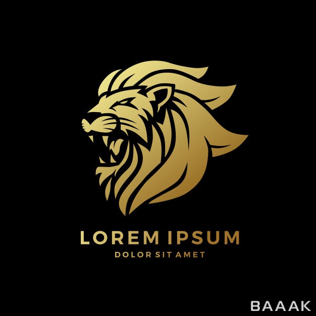 لوگو-مدرن-و-خلاقانه-Roaring-lion-logo_2008225