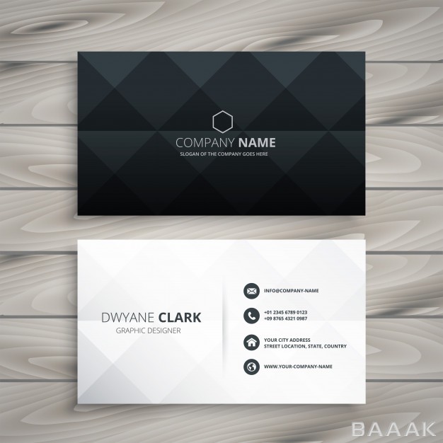 کارت-ویزیت-خاص-Modern-black-white-business-card-design_2870305