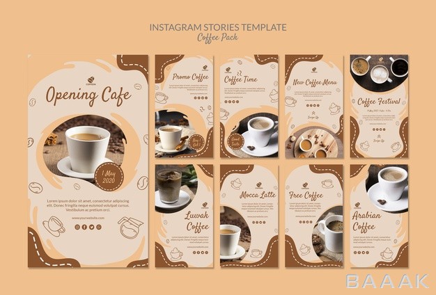 اینستاگرام-پرکاربرد-Coffee-pack-instagram-stories-template_183783733
