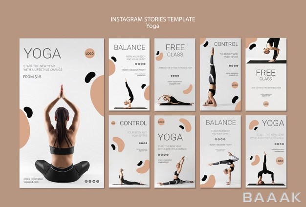 اینستاگرام-فوق-العاده-Yoga-instagram-stories-template_891679619