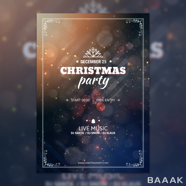 موکاپ-زیبا-و-خاص-Bokeh-christmas-party-poster-mockup_607068519