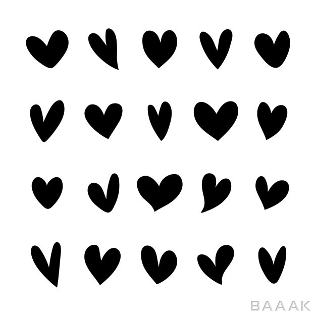 آیکون-خاص-و-مدرن-Collection-illustrated-heart-icons_293700796