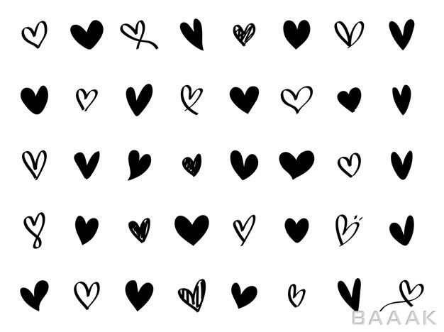 آیکون-زیبا-و-خاص-Collection-illustrated-heart-icons_384442318