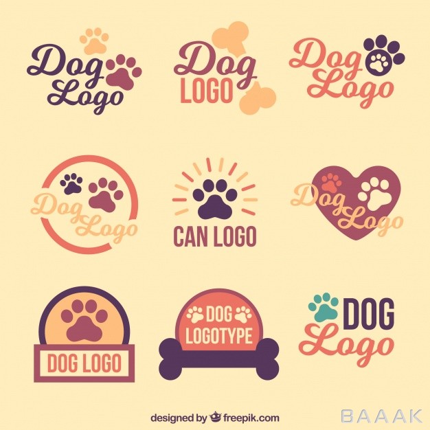 لوگو-مدرن-Collection-vintage-dog-logos_1089691