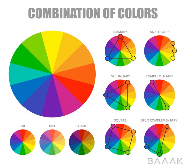اینفوگرافیک-مدرن-Color-combination-scheme-infographic_6203152