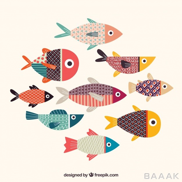 ست-وکتوری-زیبا-از-ماهی-های-رنگی_115380125