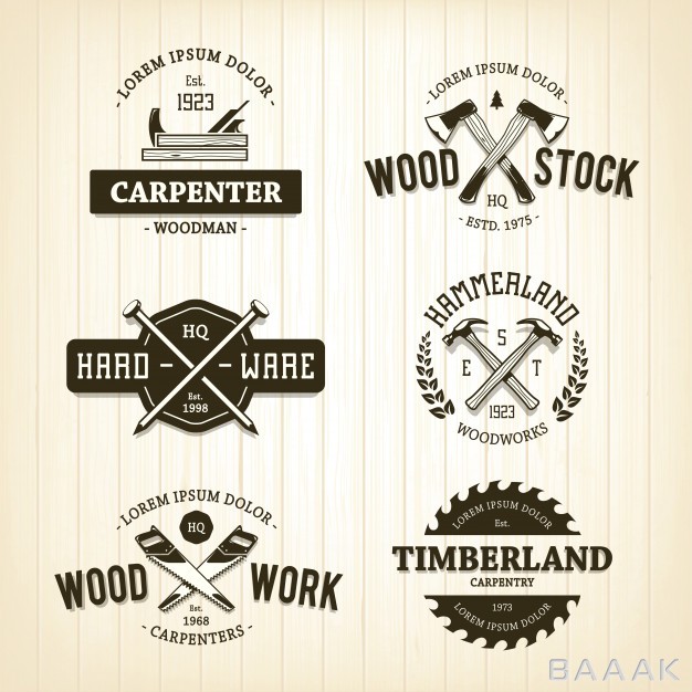 لوگو-فوق-العاده-Wood-logo-template_1389342