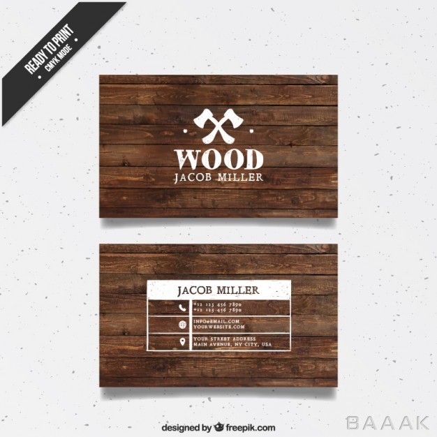 کارت-ویزیت-مدرن-Wooden-business-card_798078