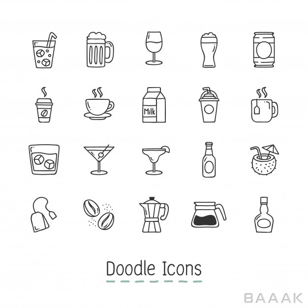 آیکون-فوق-العاده-Doodle-drinks-icons_533194892