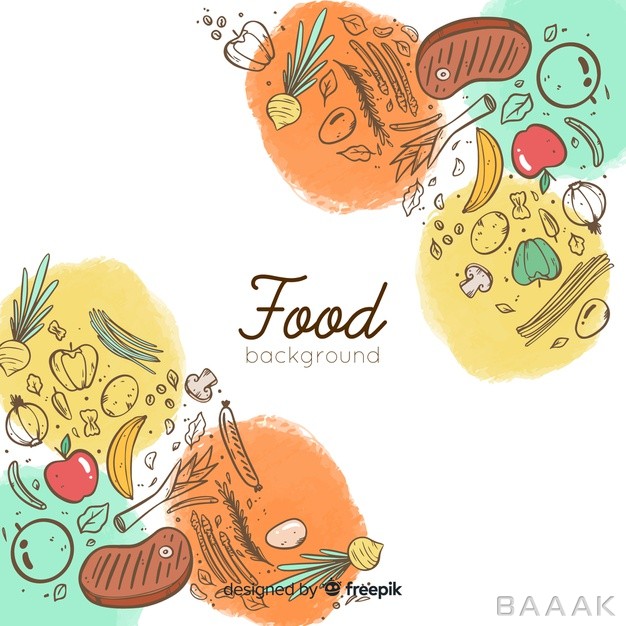 پس-زمینه-مدرن-Doodle-food-background_799132863