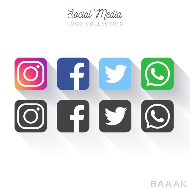لوگو-زیبا-و-خاص-Popular-social-media-logo-collection_1843264