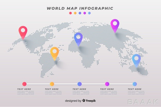 اینفوگرافیک-مدرن-و-خلاقانه-World-map-business-infographic_5758202