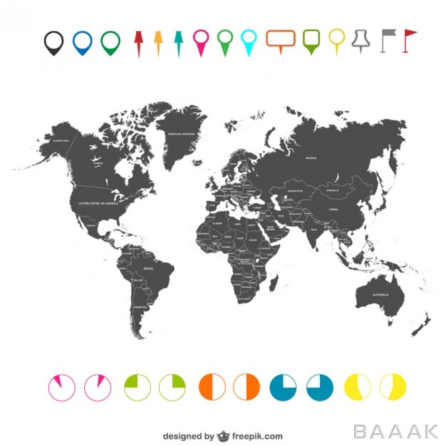 اینفوگرافیک-فوق-العاده-World-map-with-infographic-elements_718594