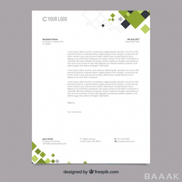 بروشور-خاص-و-خلاقانه-Corporate-brochure-with-black-green-geometric-shapes_1257910