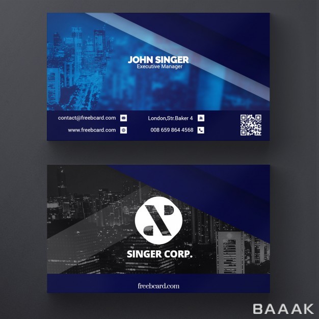 کارت-ویزیت-خاص-Corporate-business-card-template_1063639