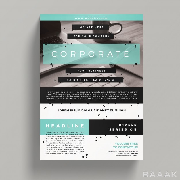 تراکت-خاص-Corporate-flyer-template_660507309