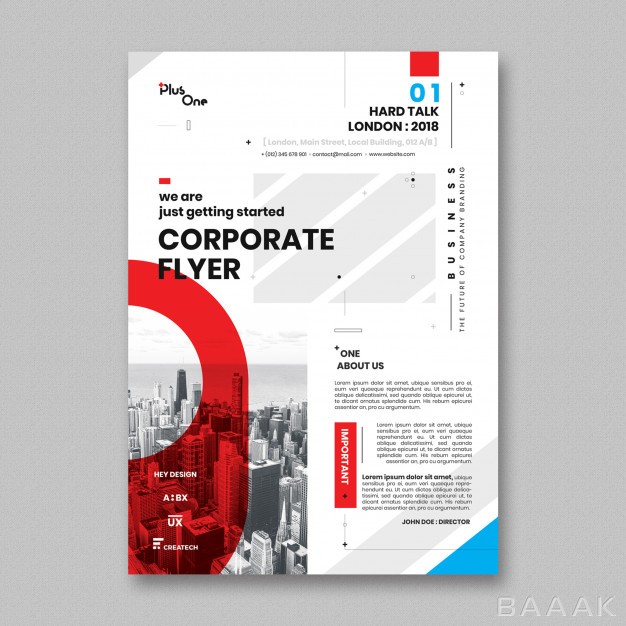 تراکت-زیبا-Corporate-flyer-template_206277352