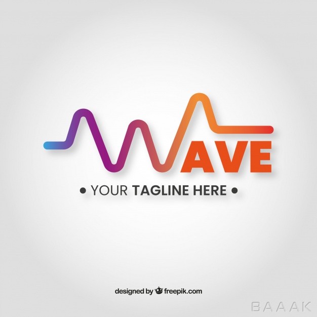 لوگو-پرکاربرد-Sound-wave-logo-with-flat-design_2380069
