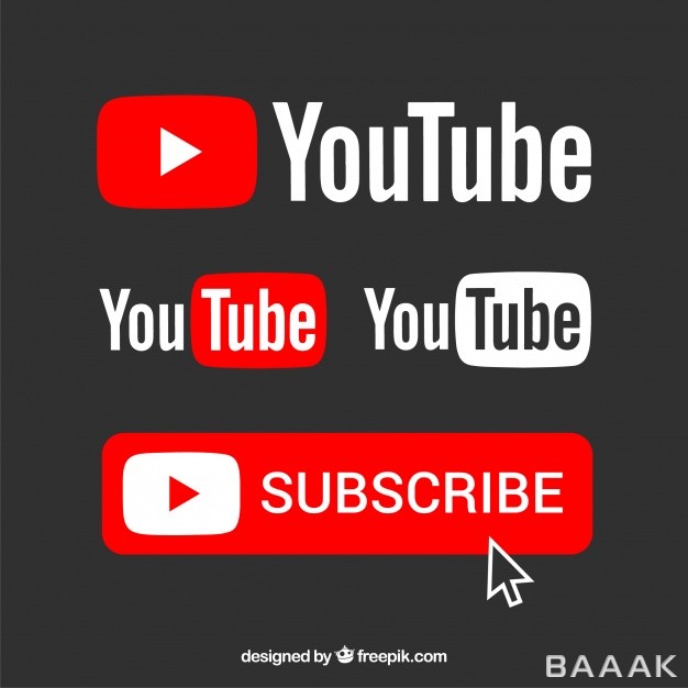 لوگو-جذاب-Youtube-logo-collection-with-flat-design_830600303