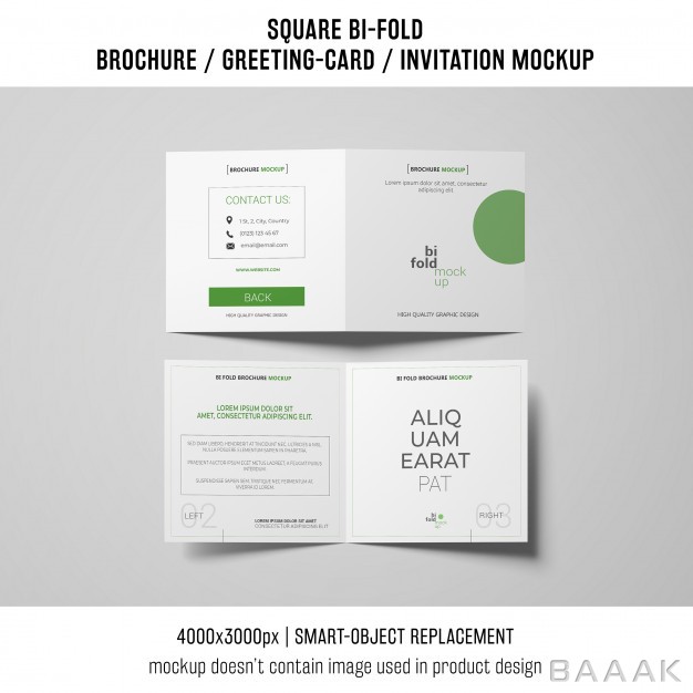 بروشور-جذاب-Square-bi-fold-brochure-greeting-card-mockup-two_2827762