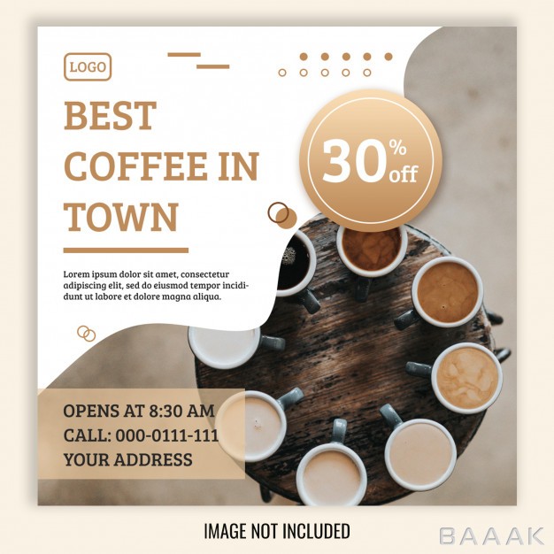 اینستاگرام-زیبا-Square-sale-banner-instagram-cafe-theme_907257657