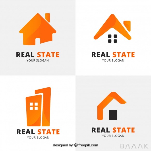 لوگو-زیبا-و-خاص-Orange-real-estate-logotypes_945445373