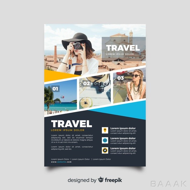 تراکت-خاص-و-خلاقانه-Travel-flyer-template-with-photo_727539469