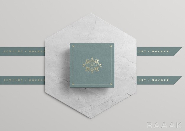 موکاپ-خاص-و-خلاقانه-Green-jewelry-box-marble-with-golden-symbol_607037034