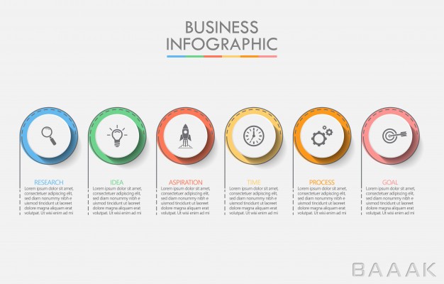 اینفوگرافیک-مدرن-و-خلاقانه-Presentation-business-infographic-template_3826616