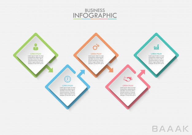 اینفوگرافیک-مدرن-Presentation-business-infographic-template_4040724