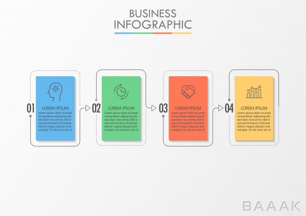 اینفوگرافیک-خاص-و-مدرن-Presentation-business-infographic-template_4195620
