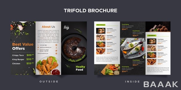 بروشور-مدرن-Trifold-brochure-template-restaurant_6609848