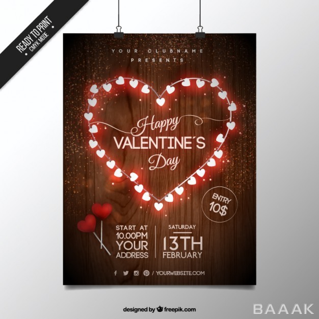 پوستر-خلاقانه-Bright-heart-saint-valentine-poster_594921327