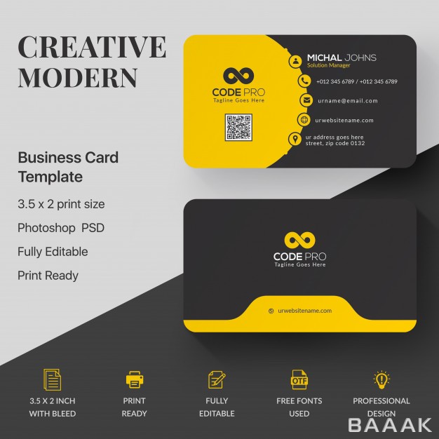 کارت-ویزیت-جذاب-Professional-business-card-mockup_5285976