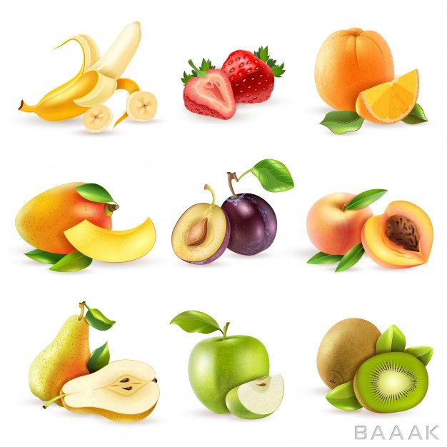 آیکون-جذاب-و-مدرن-Fruits-flat-icons-set_734058981