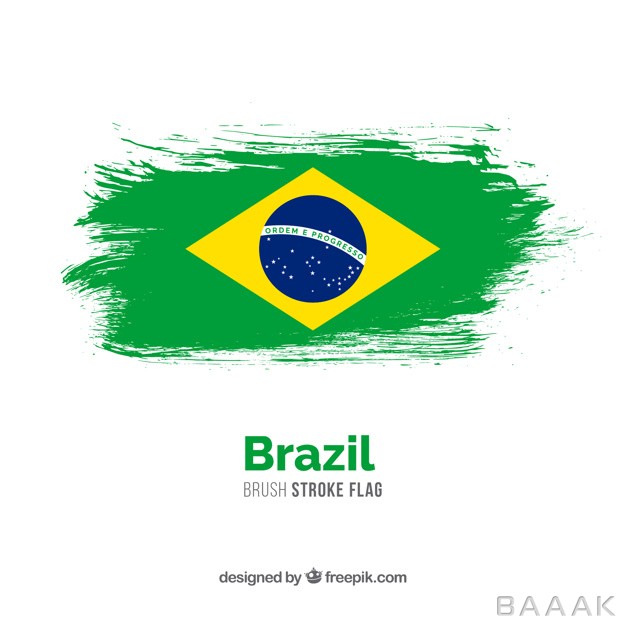 تصویر-وکتوری-زیبا-از-پرچم-برزیل-با-افکت-قلم-مو_908998327