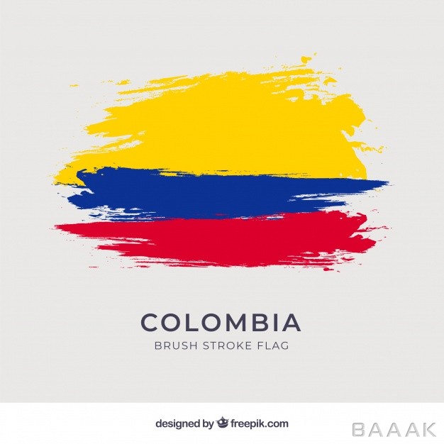 تصیور-پرچم-کلمبیا-با-افکت-قلم-مو_168678701