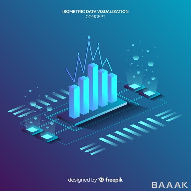 پس-زمینه-خاص-و-مدرن-Isometric-data-visualization-concept-background_699105202