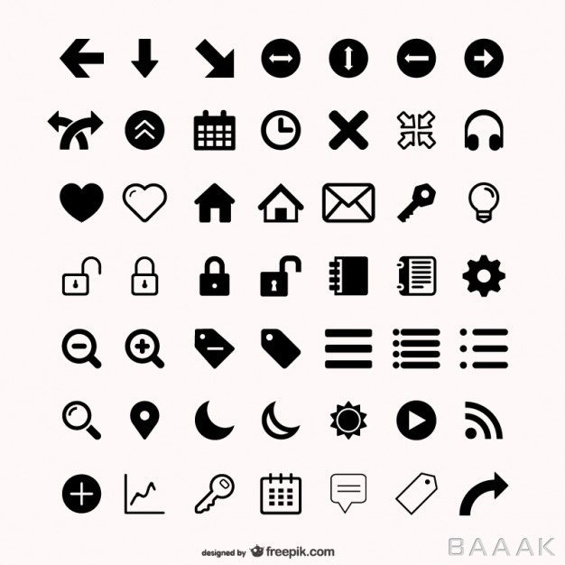 آیکون-پرکاربرد-Assorted-icons-set_614885595