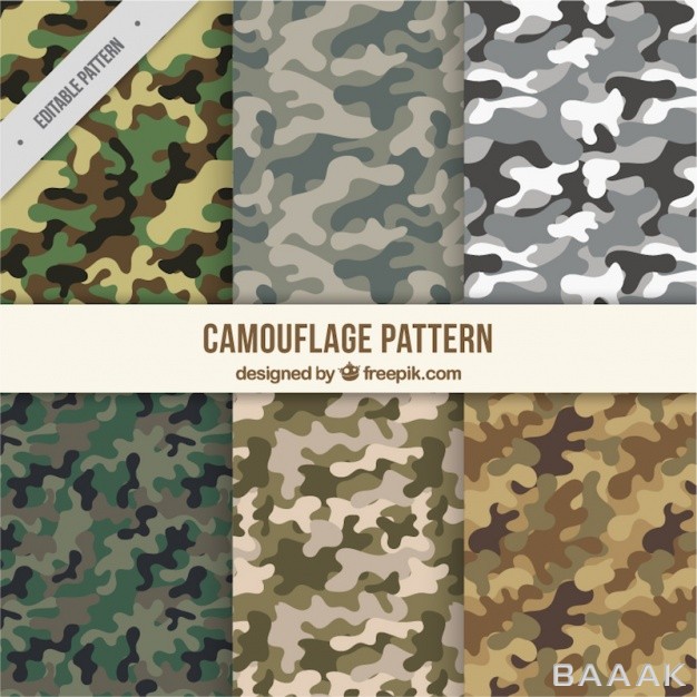 پترن-خاص-و-خلاقانه-Assortment-camouflage-patterns_580062392