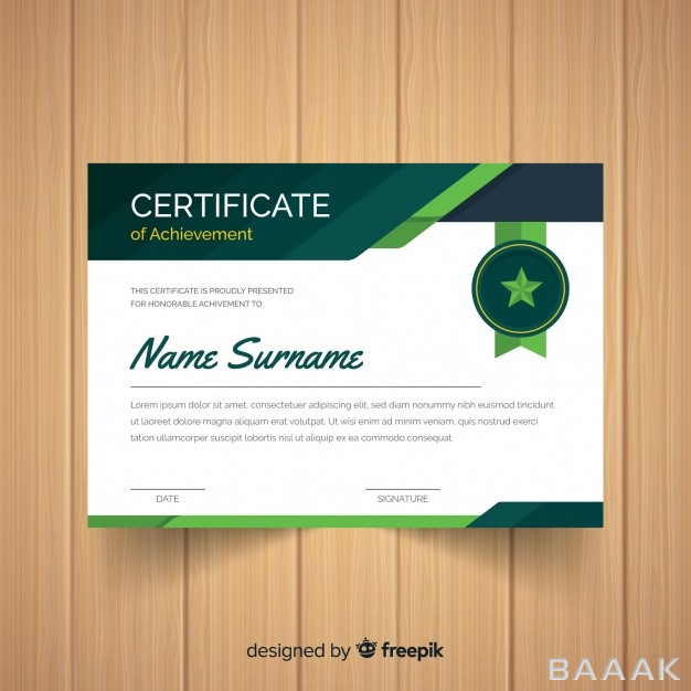 قالب-سرتیفیکیت-مدرن-Star-badge-certificate-template_411683496